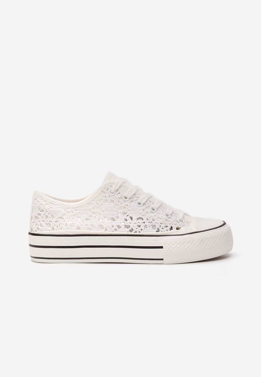 Γυναικεία sneakers Mylanaca λευκά