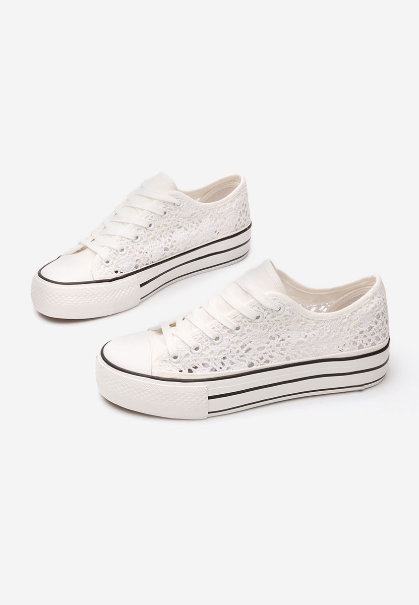 Γυναικεία sneakers Mylanaca λευκά