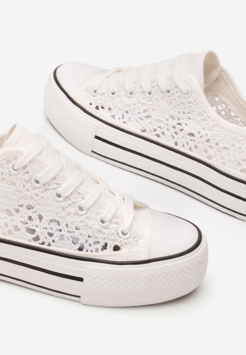 Γυναικεία sneakers Mylanaca λευκά