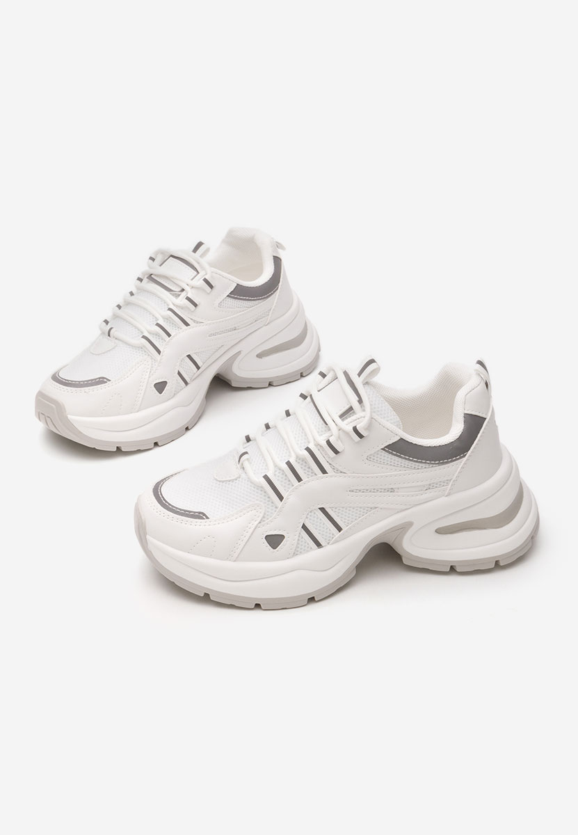 Sneakers με πλατφόρμα Jenniffer λευκά