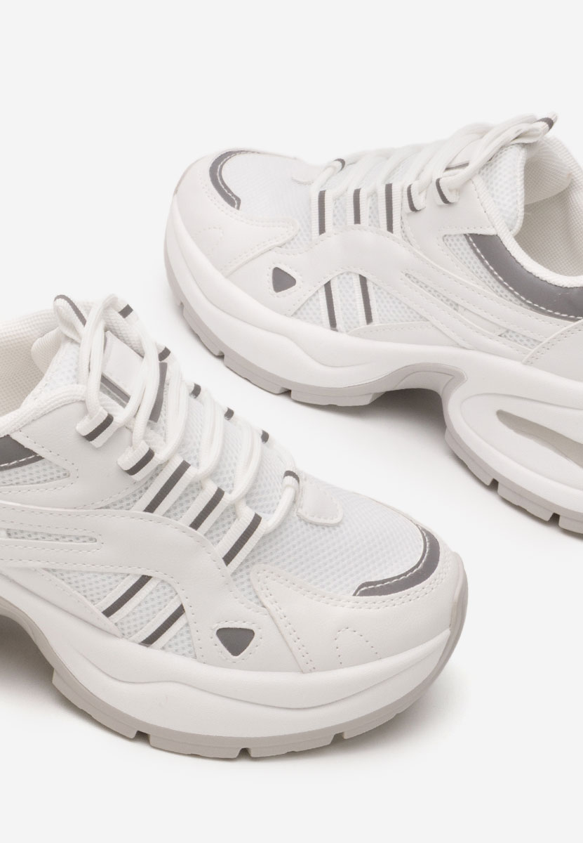 Sneakers με πλατφόρμα Jenniffer λευκά