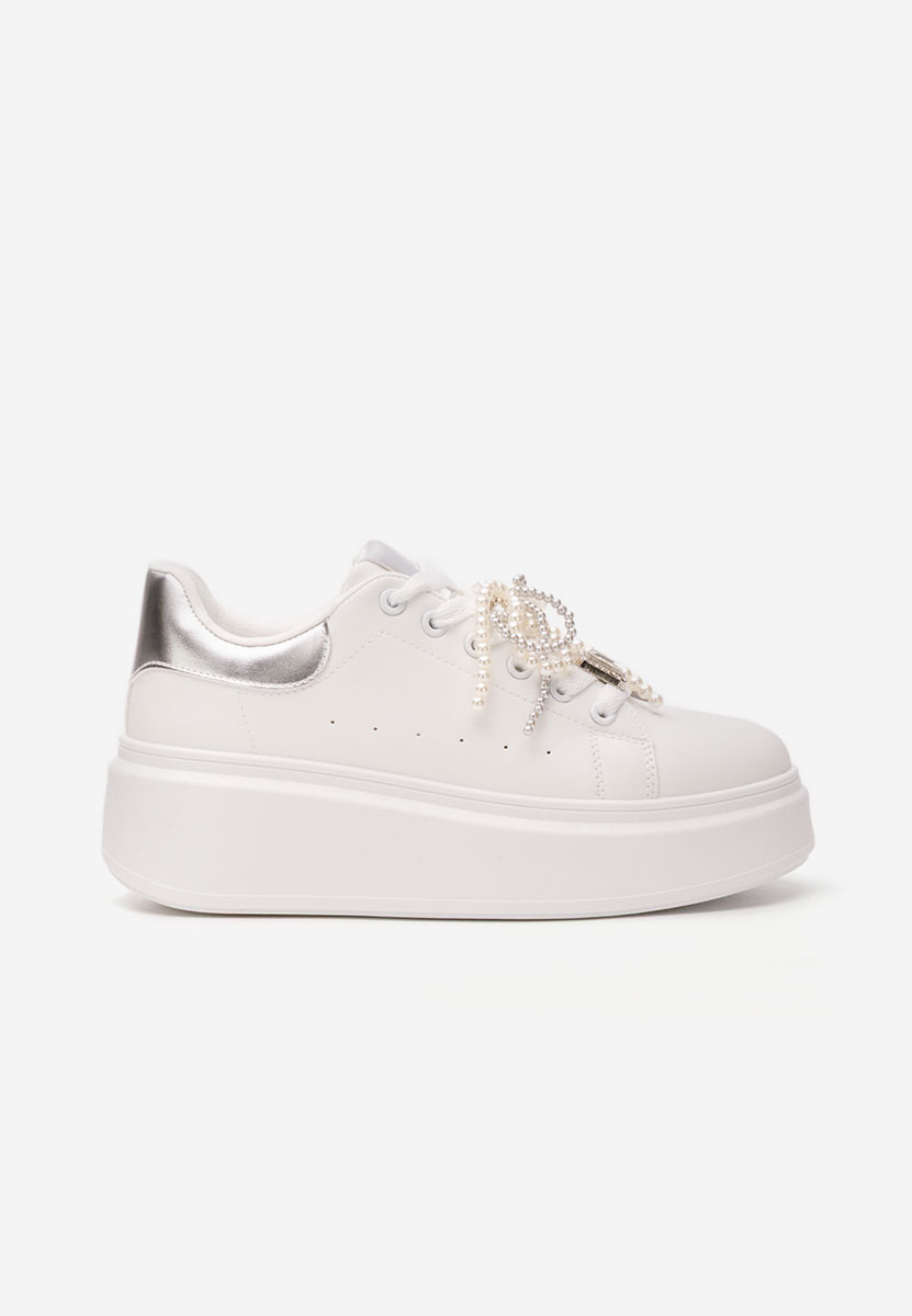 Sneakers με πλατφόρμα Florysa λευκά