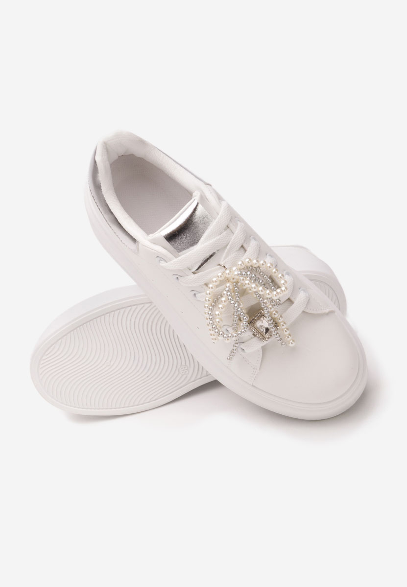 Sneakers με πλατφόρμα Florysa λευκά