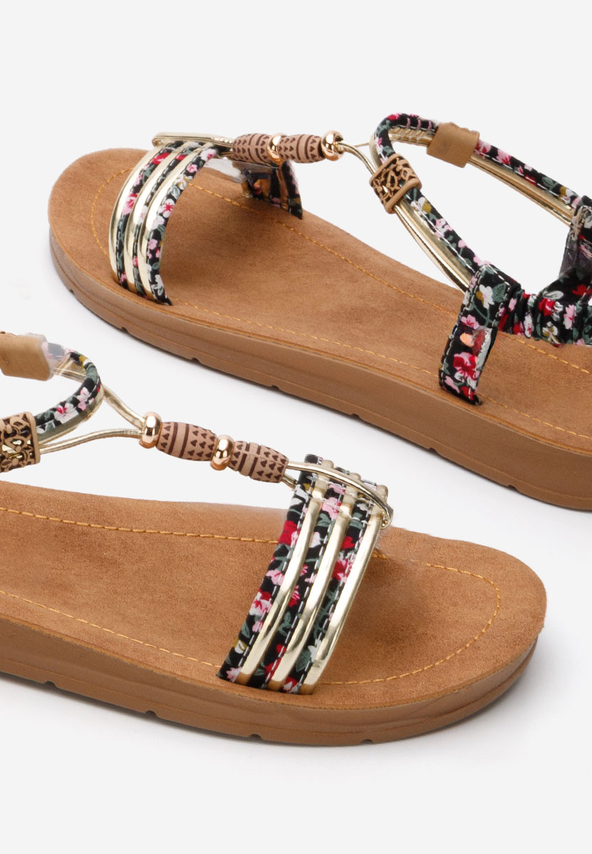 Γυναικεία σανδάλια Princess Μαύρα