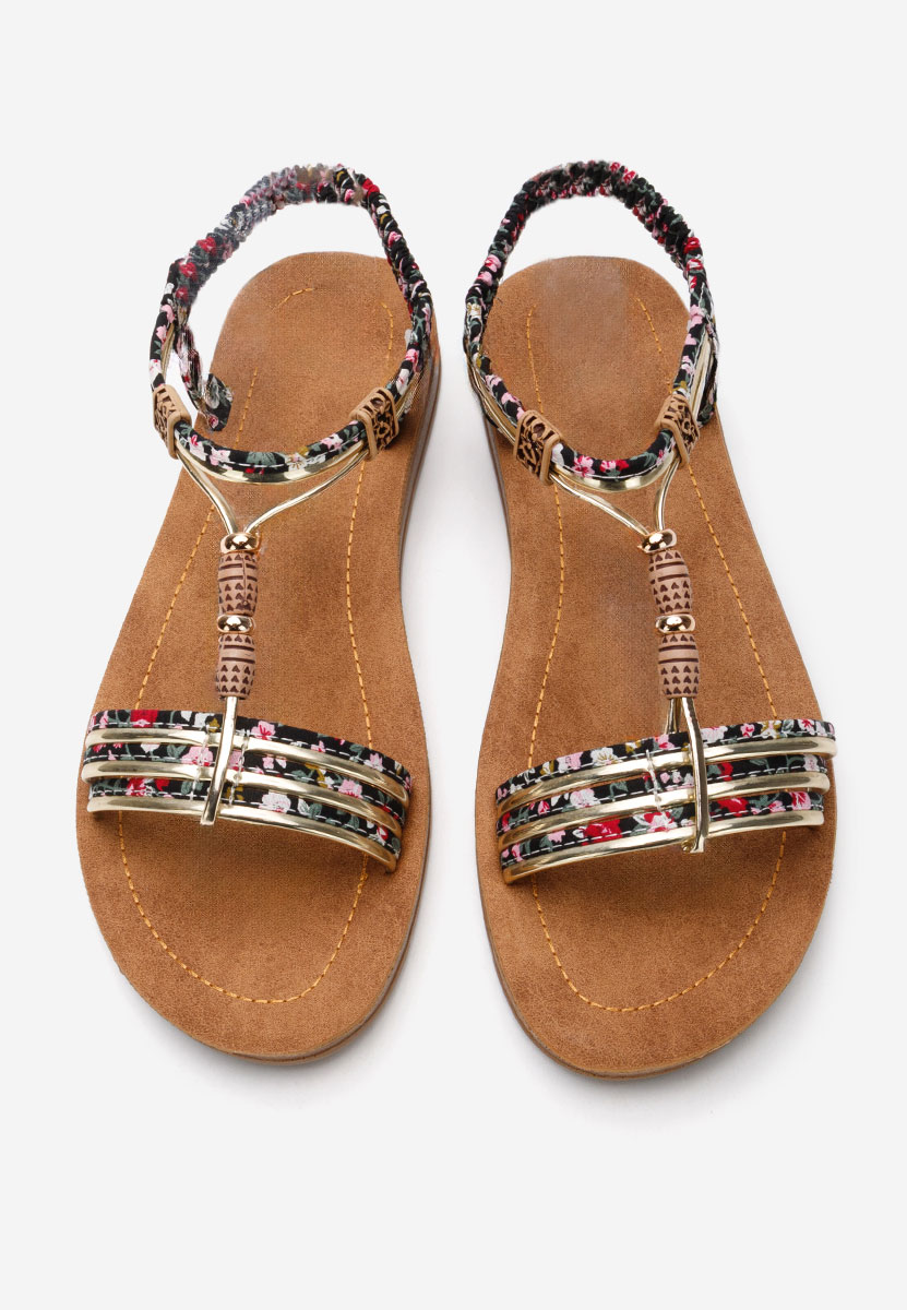 Γυναικεία σανδάλια Princess Μαύρα