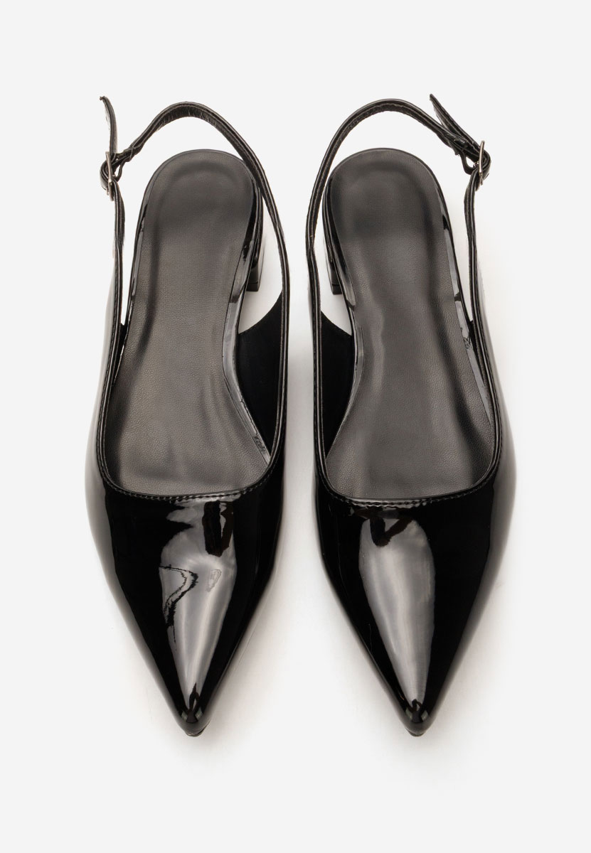 Γόβες slingback Danya μαύρα