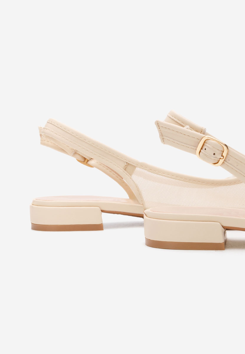 Γόβες slingback Margaryte μπεζ