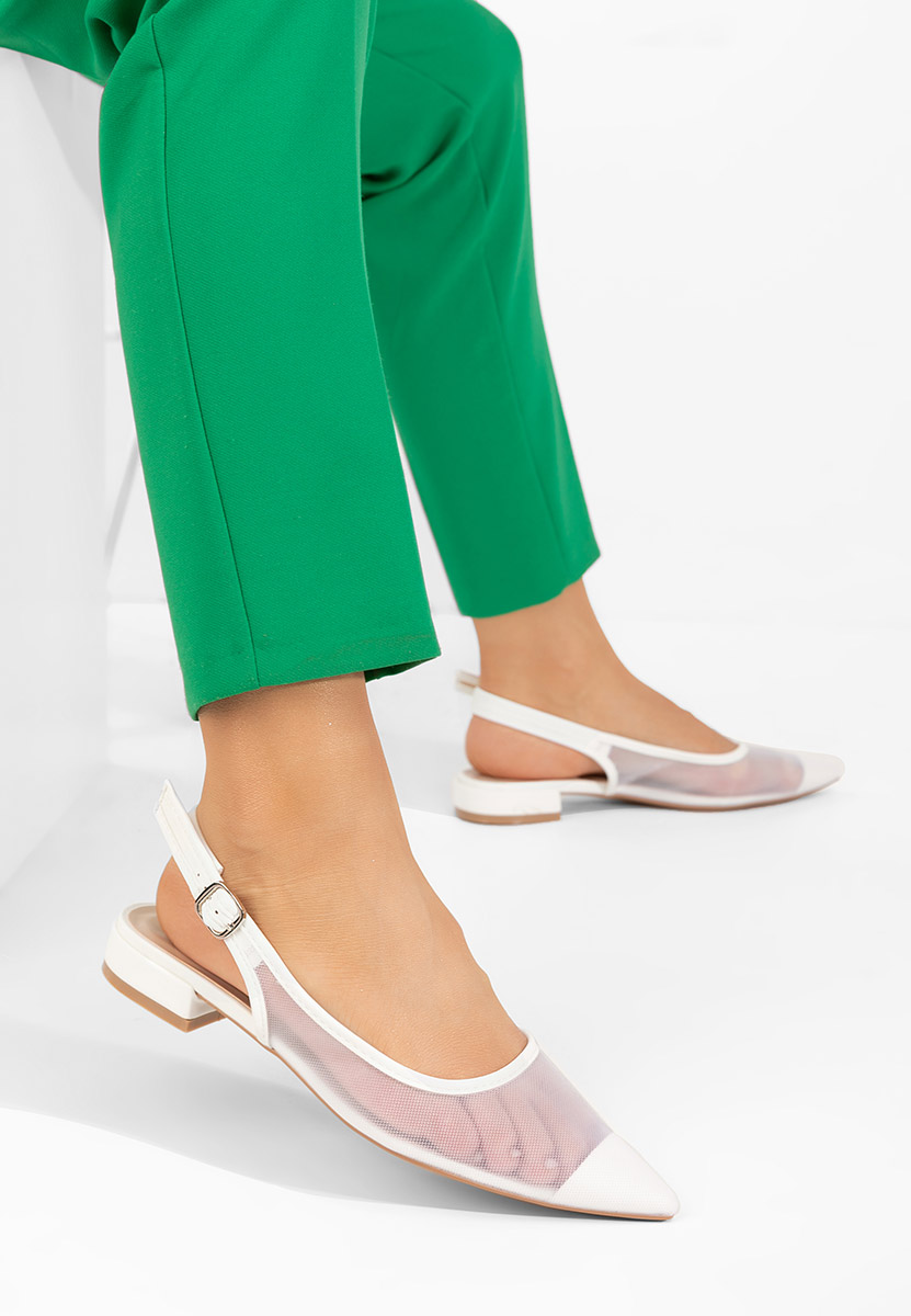 Γόβες slingback Margaryte λευκά