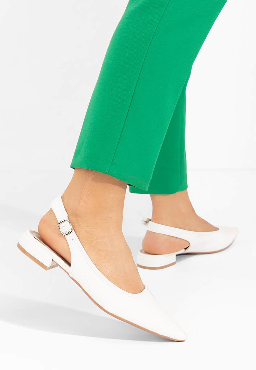 Γόβες slingback Kattina λευκά