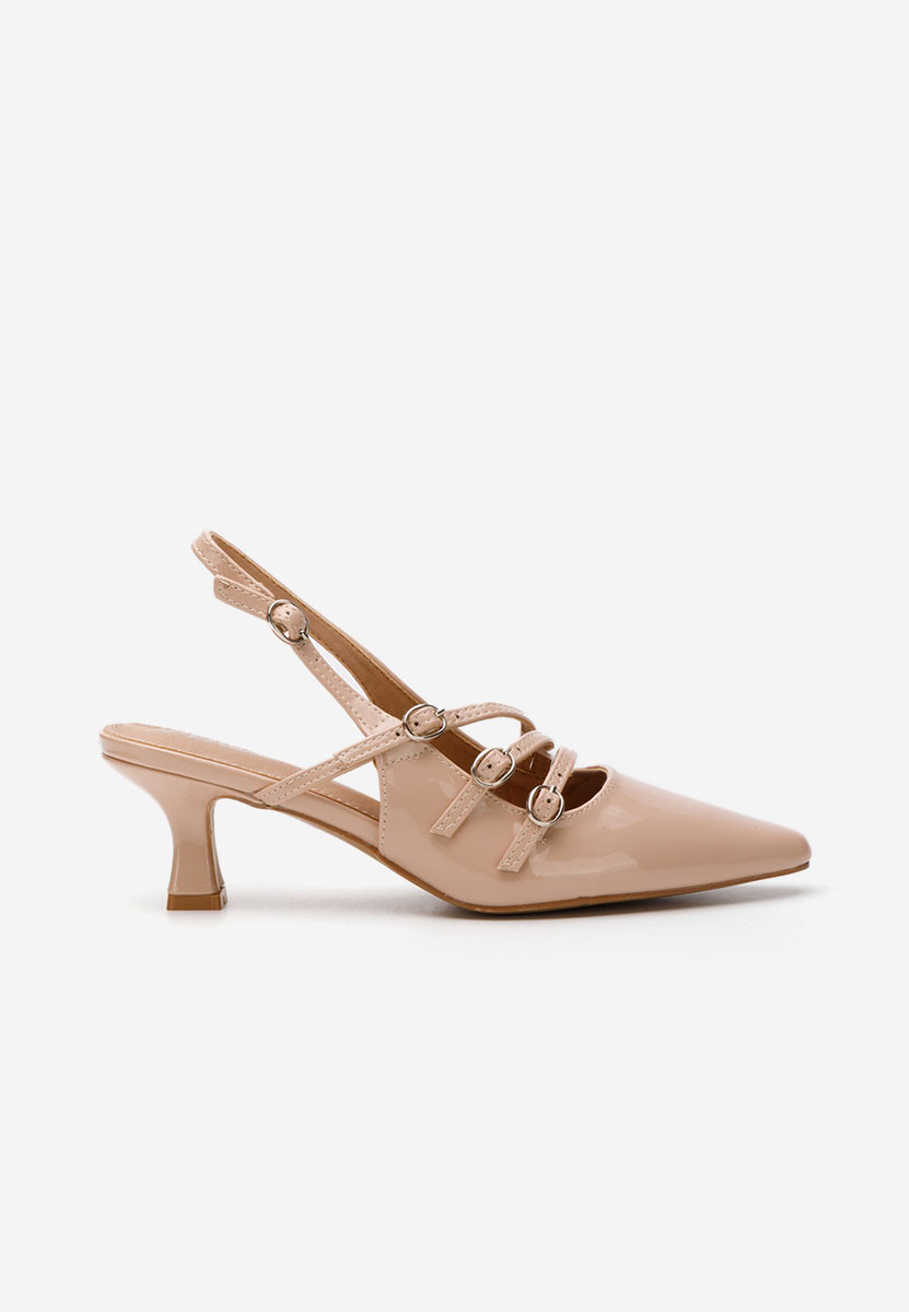 Γόβες slingback Lexye μπεζ