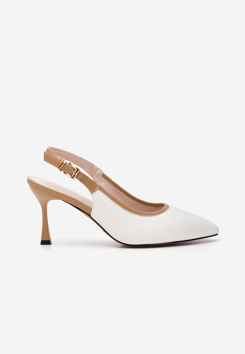Γόβες slingback Lessy V2 λευκά