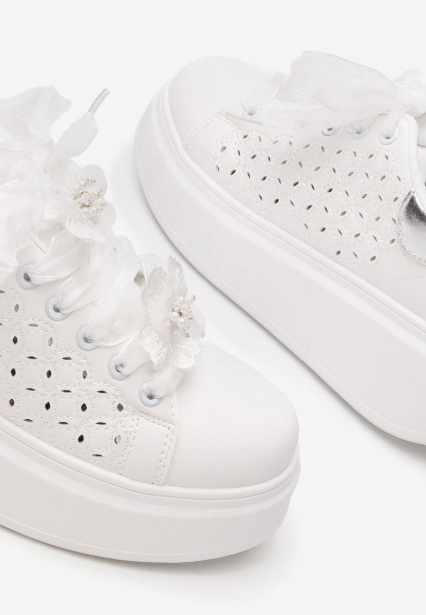 Sneakers με πλατφόρμα Lera V2 λευκά
