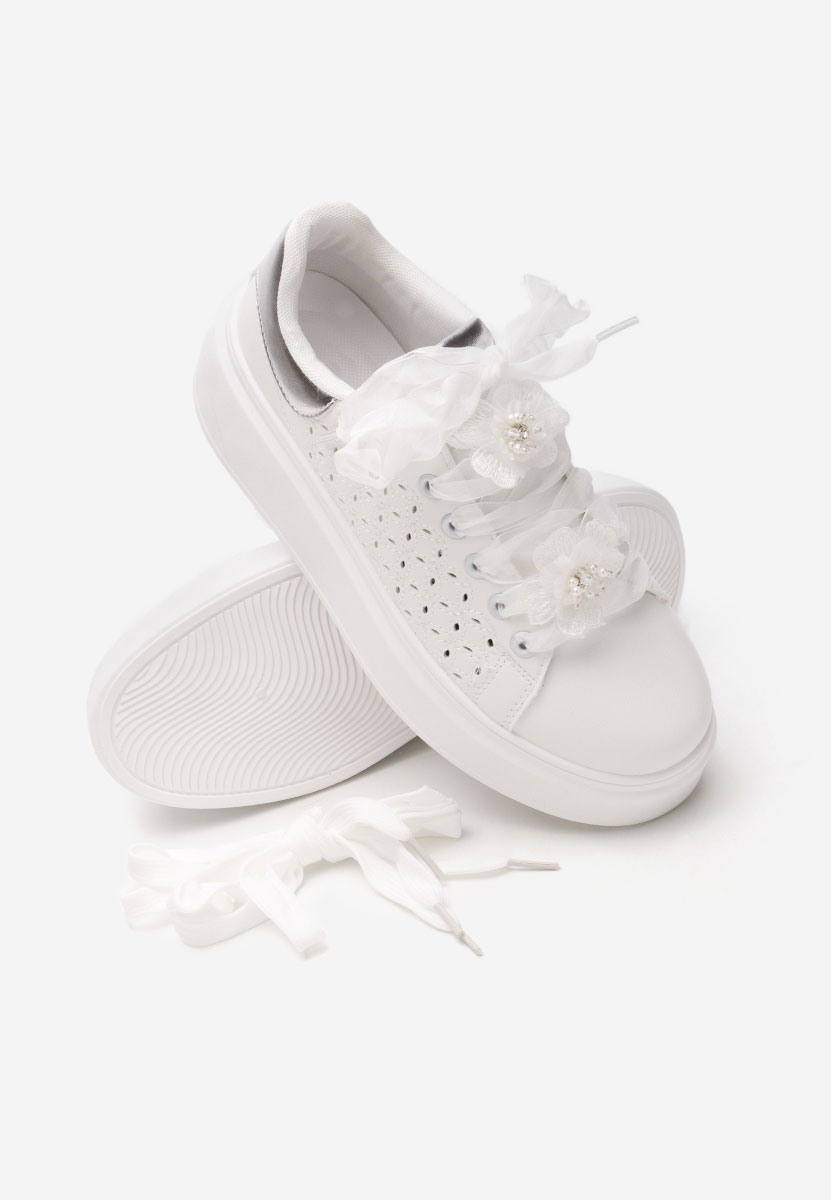 Sneakers με πλατφόρμα Lera V2 λευκά