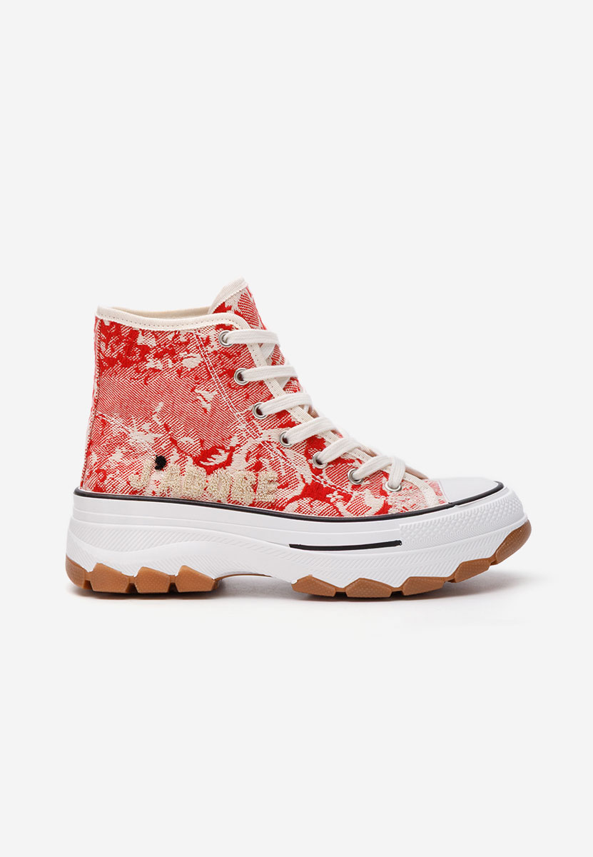 Γυναικεία sneakers αστραγάλο Jadoris κοκκινο