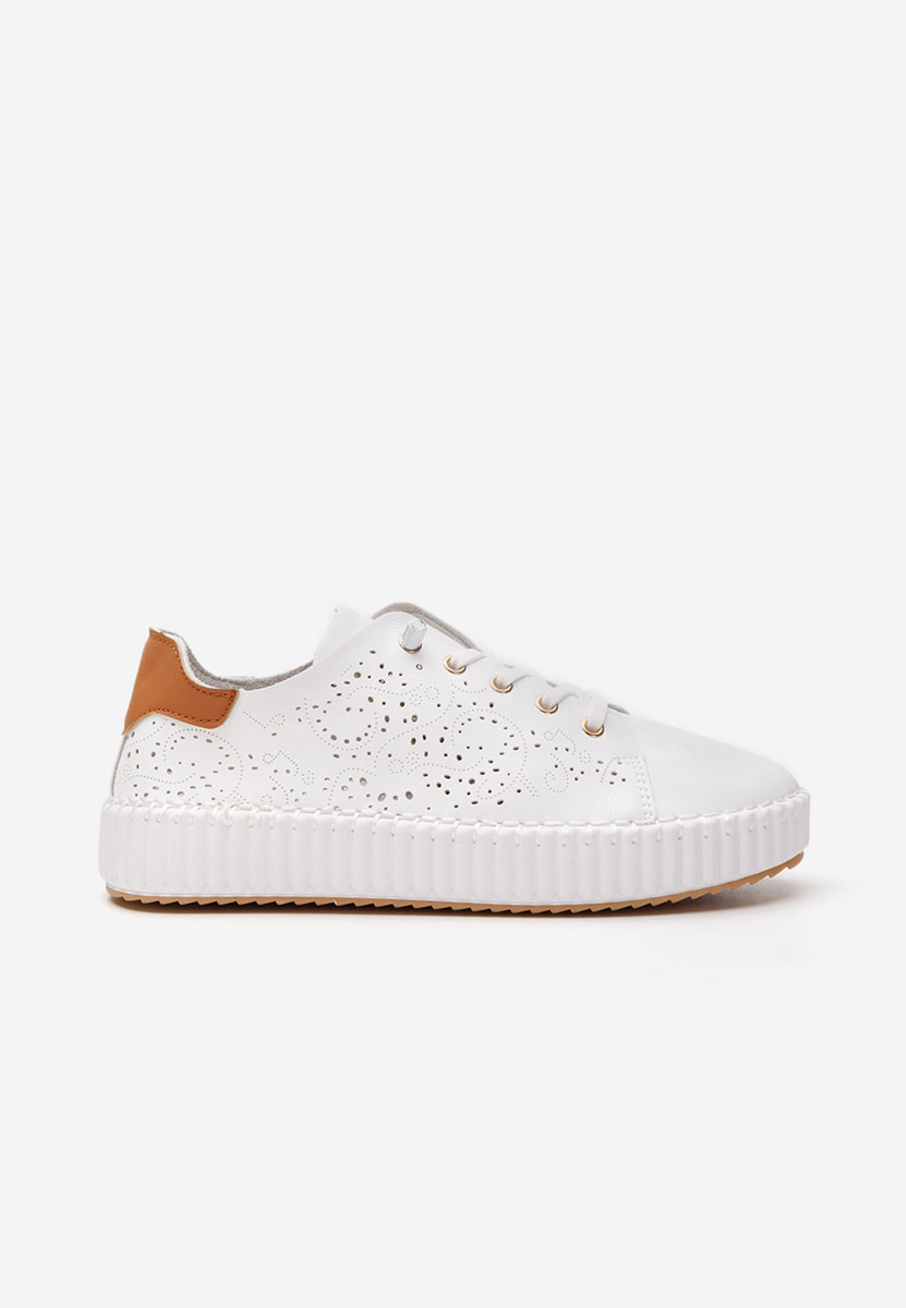 Sneakers με πλατφόρμα Niabi λευκά
