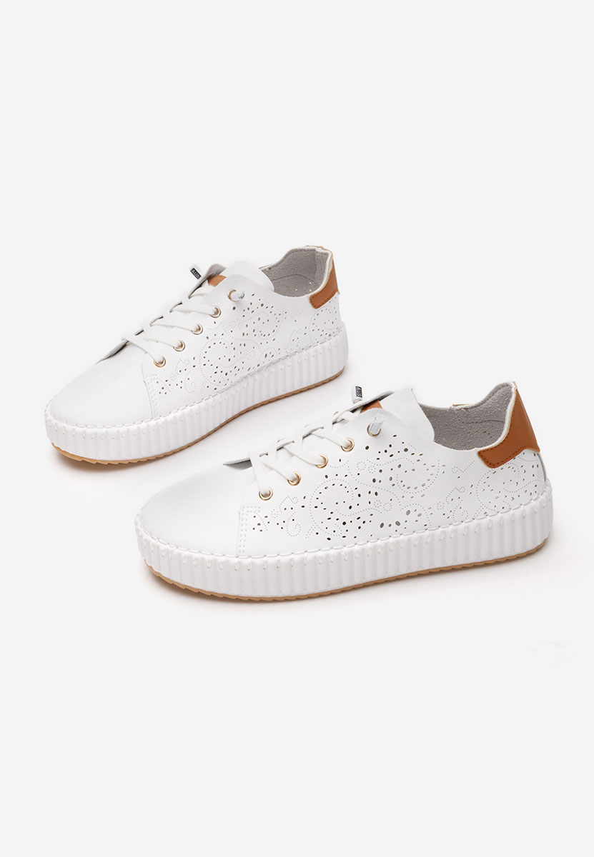 Sneakers με πλατφόρμα Niabi λευκά