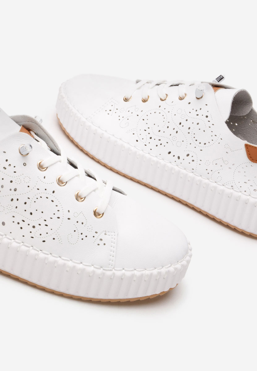 Sneakers με πλατφόρμα Niabi λευκά