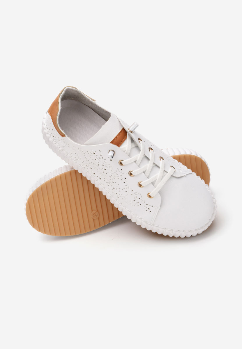 Sneakers με πλατφόρμα Niabi λευκά