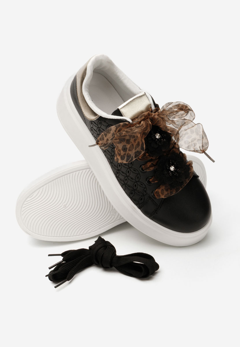 Sneakers με πλατφόρμα Lera μαύρα
