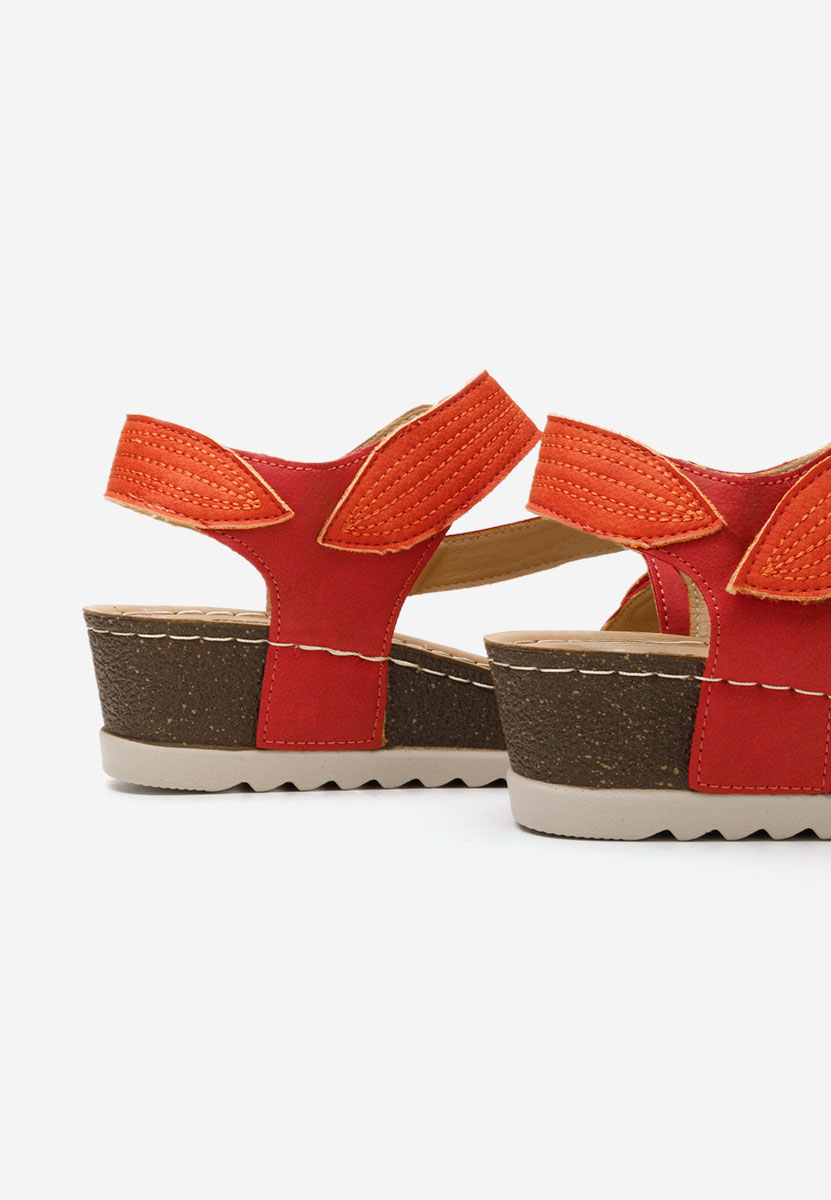 Πέδιλα πλατφόρμες Falia κοκκινα