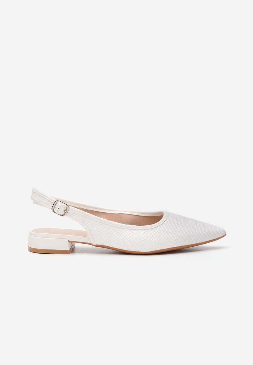 Γόβες slingback Kattina λευκά
