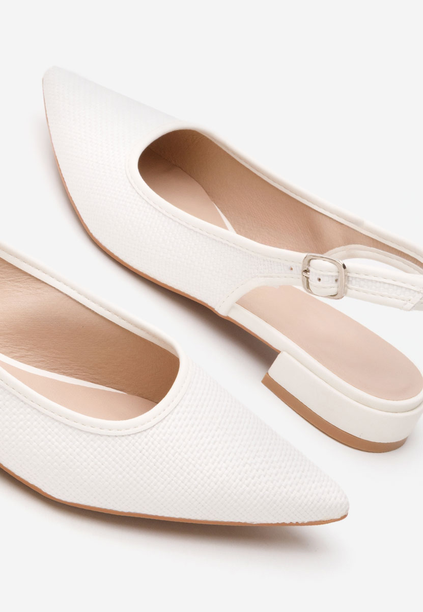 Γόβες slingback Kattina λευκά