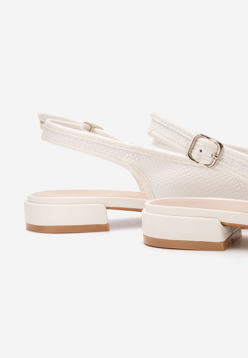 Γόβες slingback Kattina λευκά