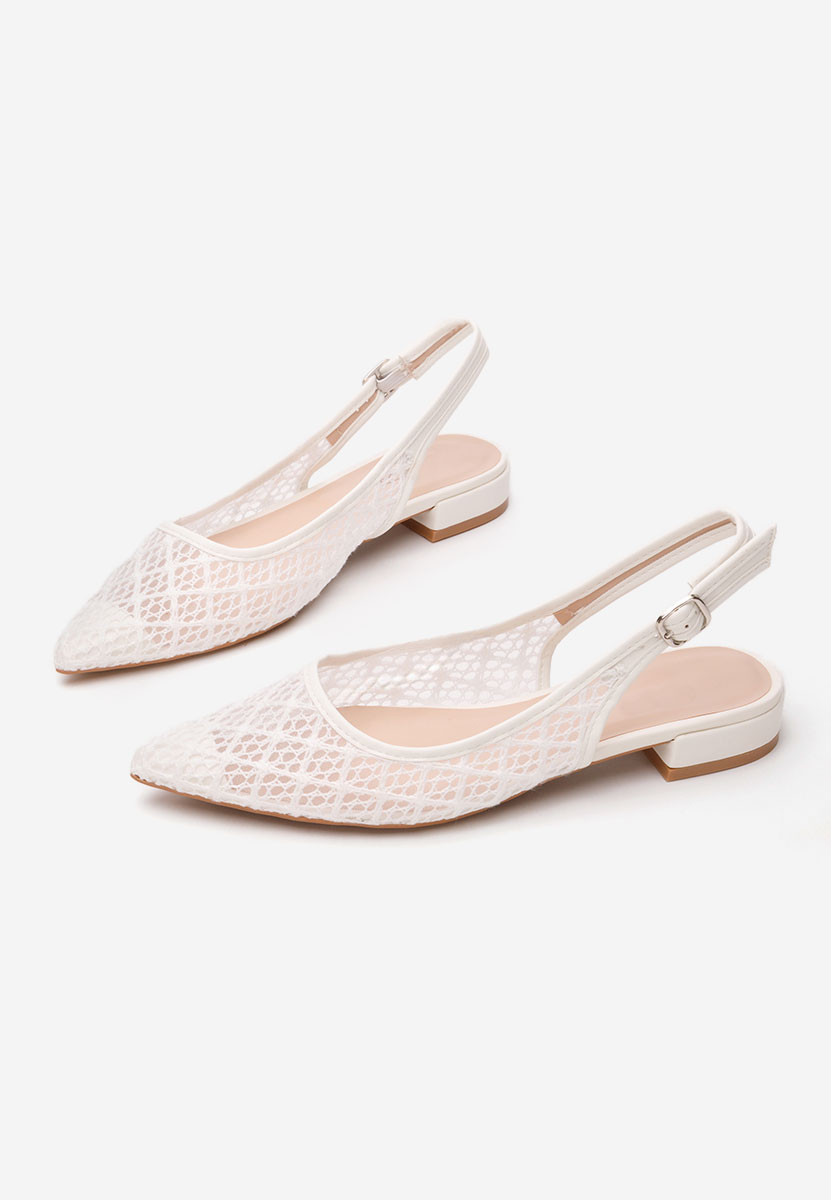 Γόβες slingback Ryvana λευκά