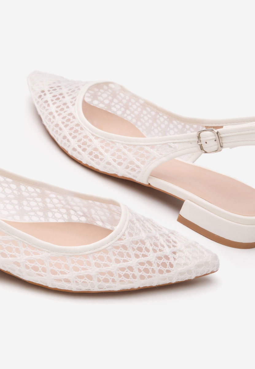 Γόβες slingback Ryvana λευκά