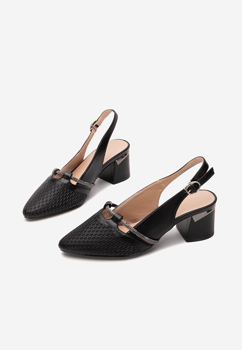 Γόβες slingback Radiancia μαύρα
