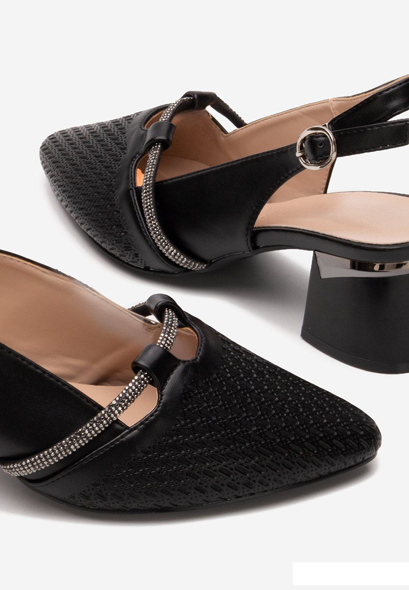 Γόβες slingback Radiancia μαύρα