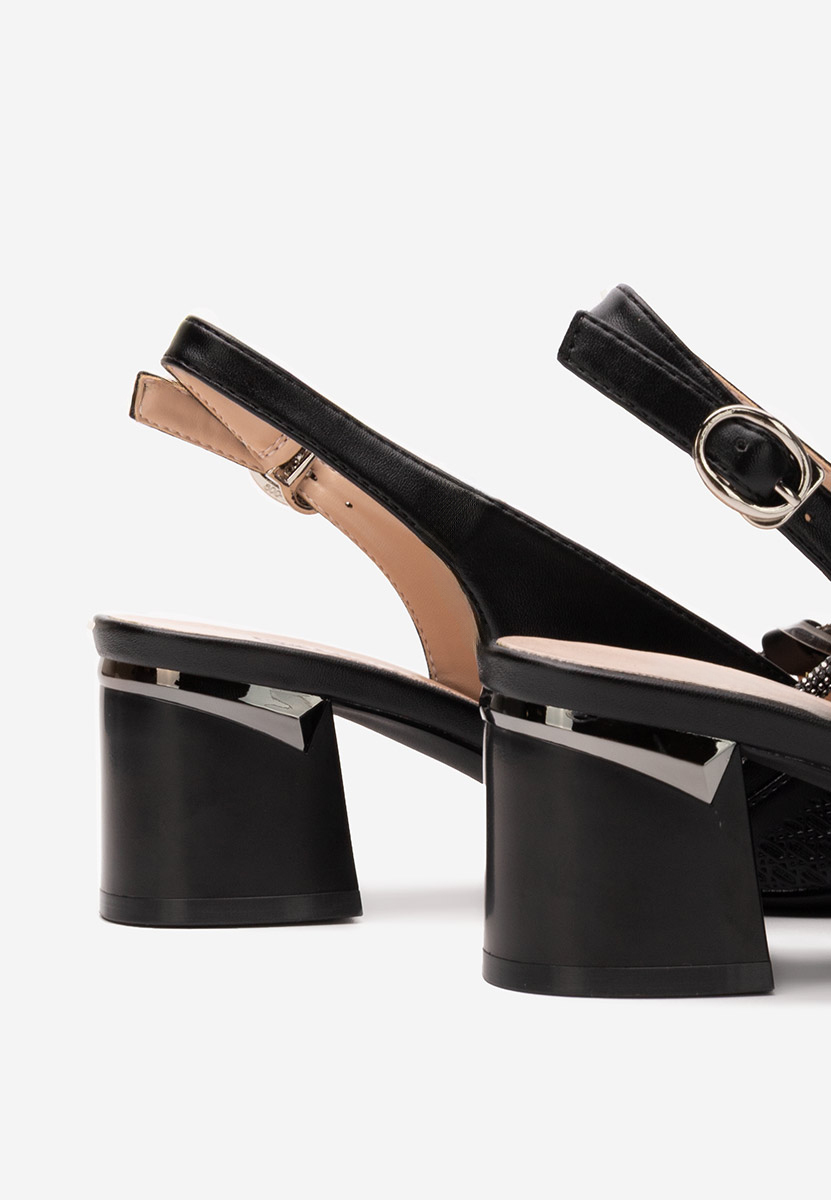 Γόβες slingback Radiancia μαύρα