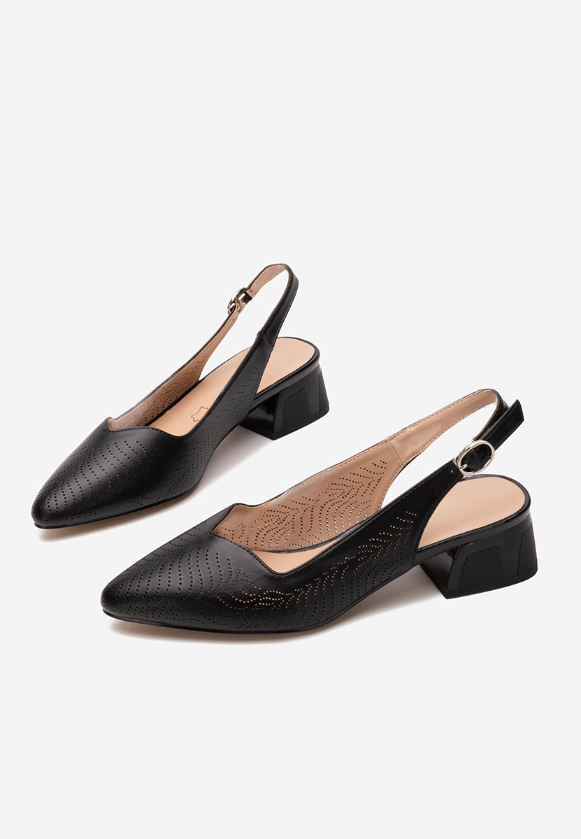 Γόβες slingback Rahela μαύρα