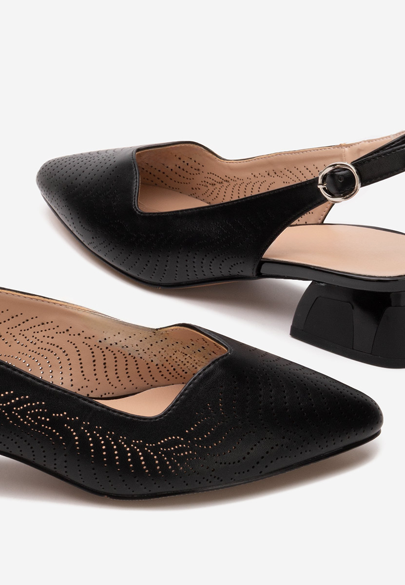 Γόβες slingback Rahela μαύρα