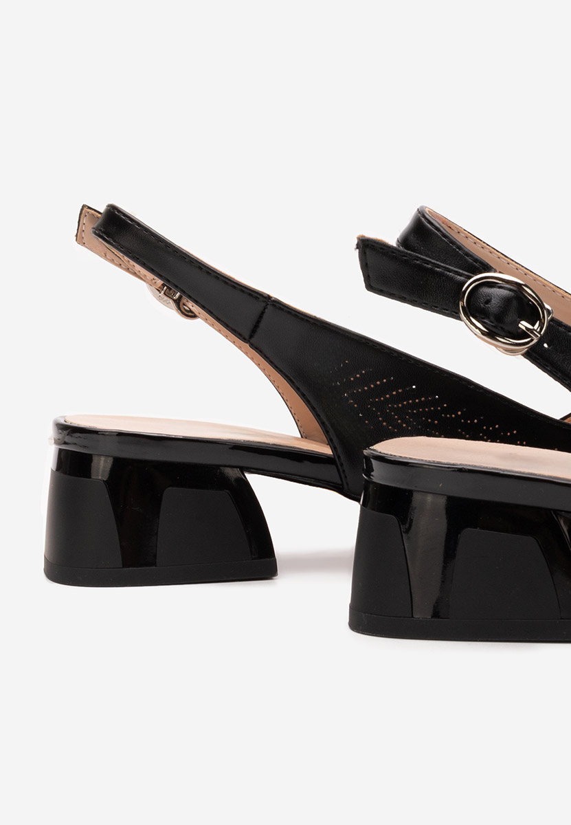 Γόβες slingback Rahela μαύρα
