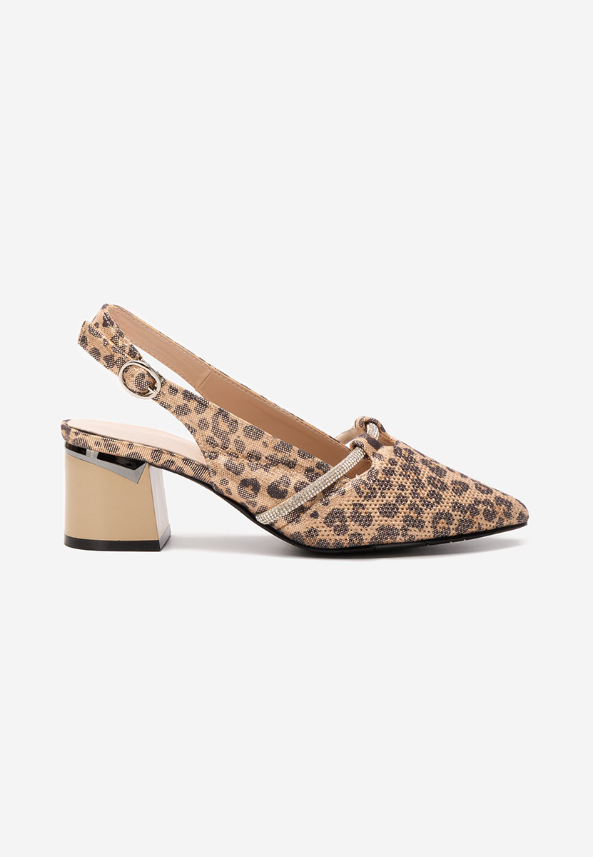 Γόβες slingback Radiancia λεοπαρ