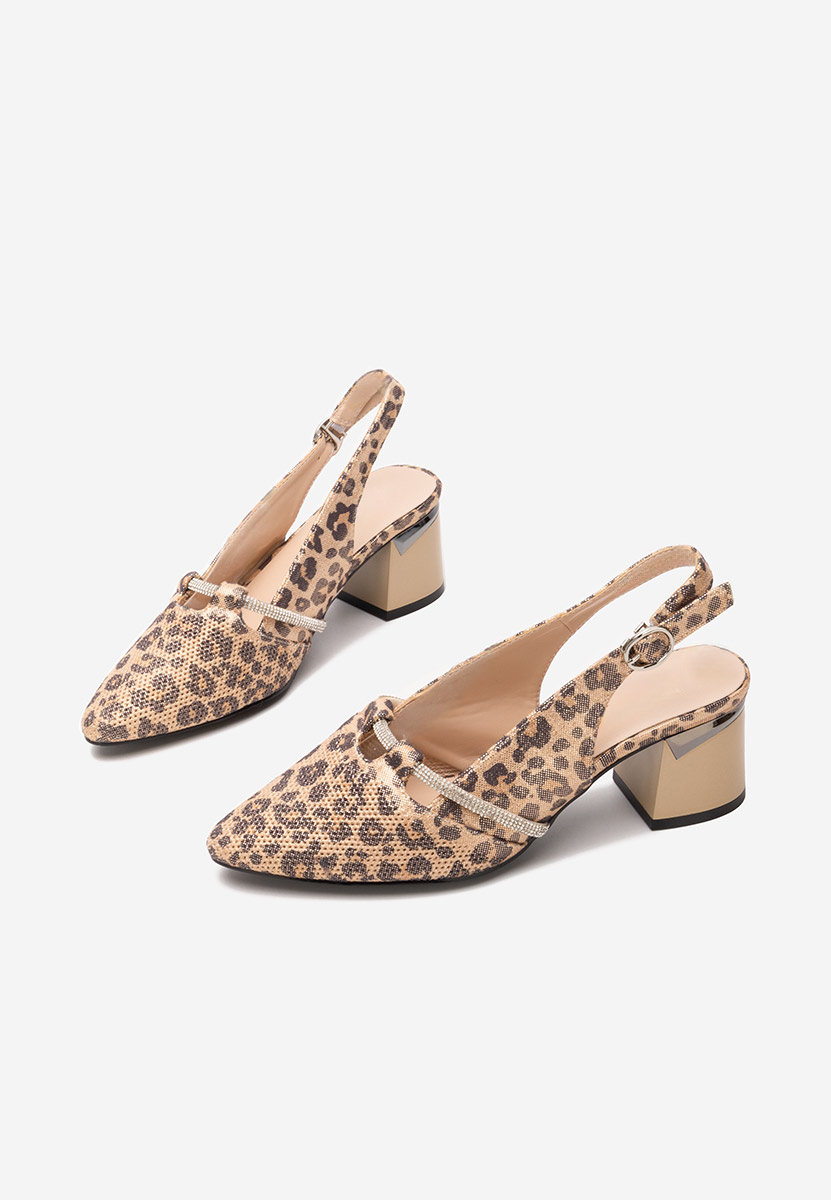 Γόβες slingback Radiancia λεοπαρ