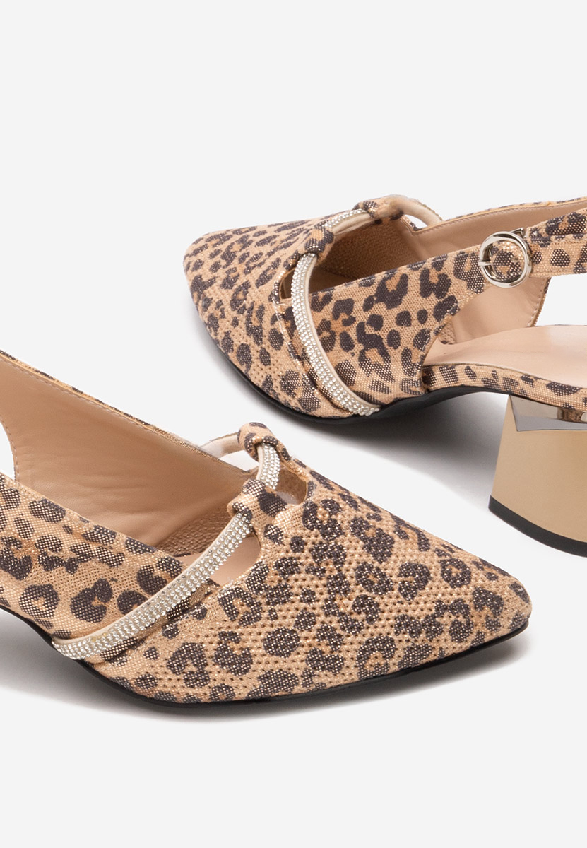 Γόβες slingback Radiancia λεοπαρ