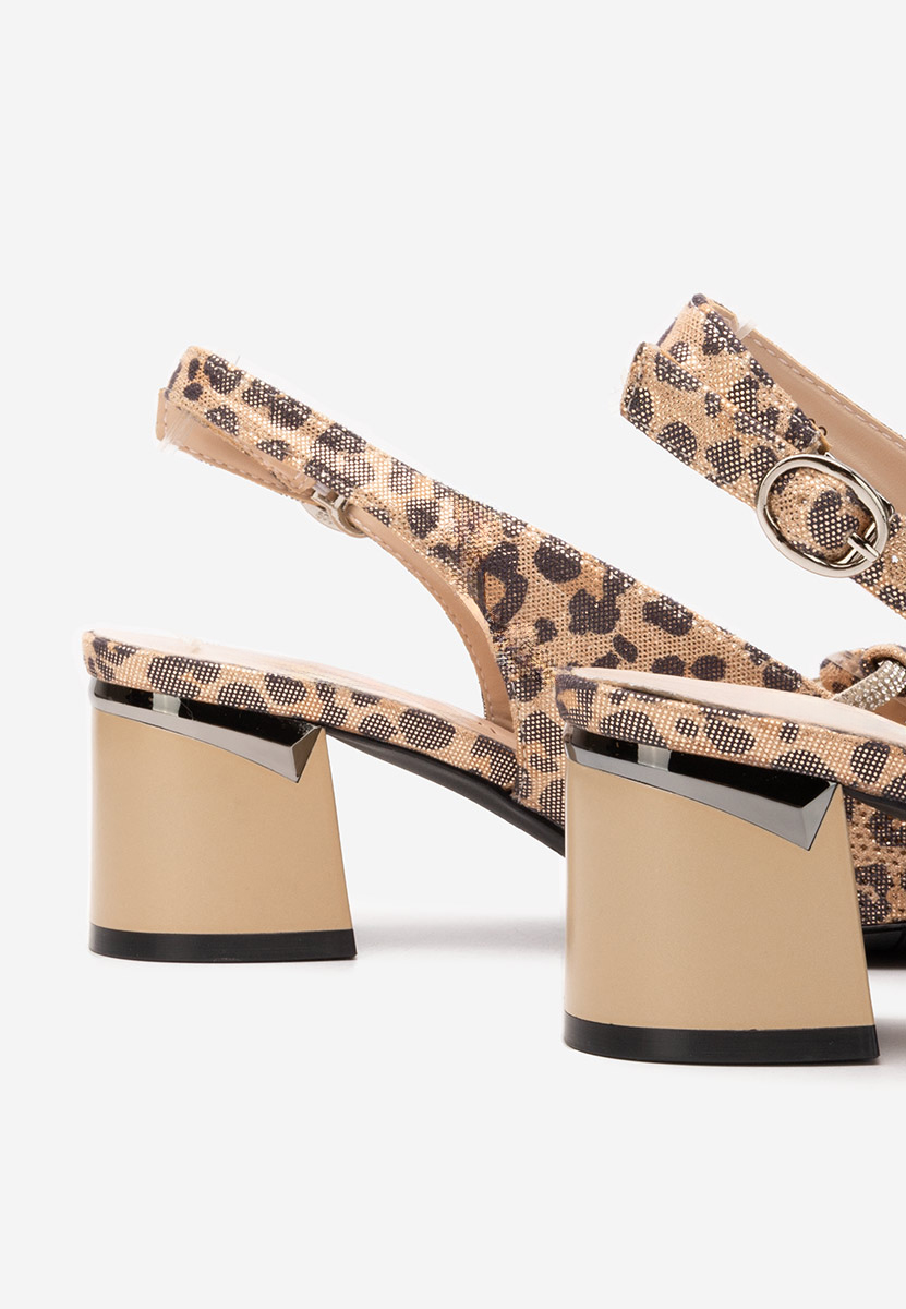 Γόβες slingback Radiancia λεοπαρ