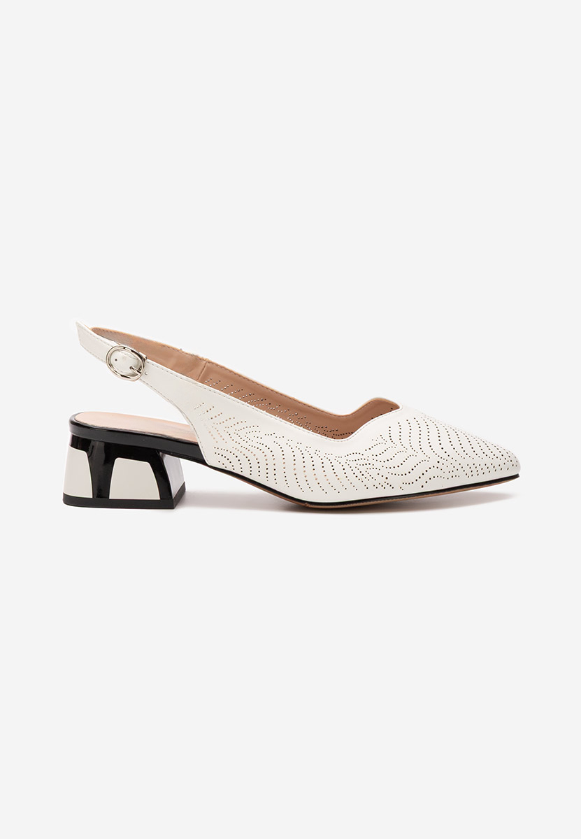 Γόβες slingback Rahela λευκά