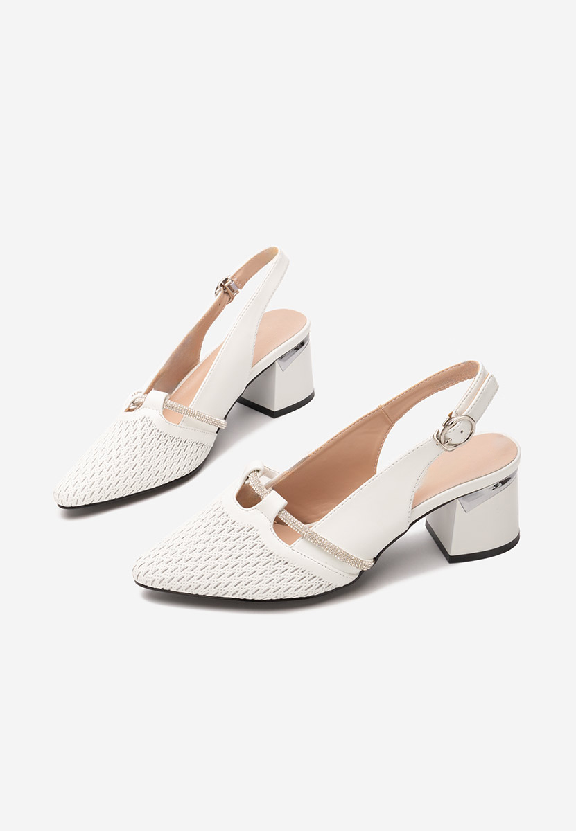 Γόβες slingback Radiancia λευκά