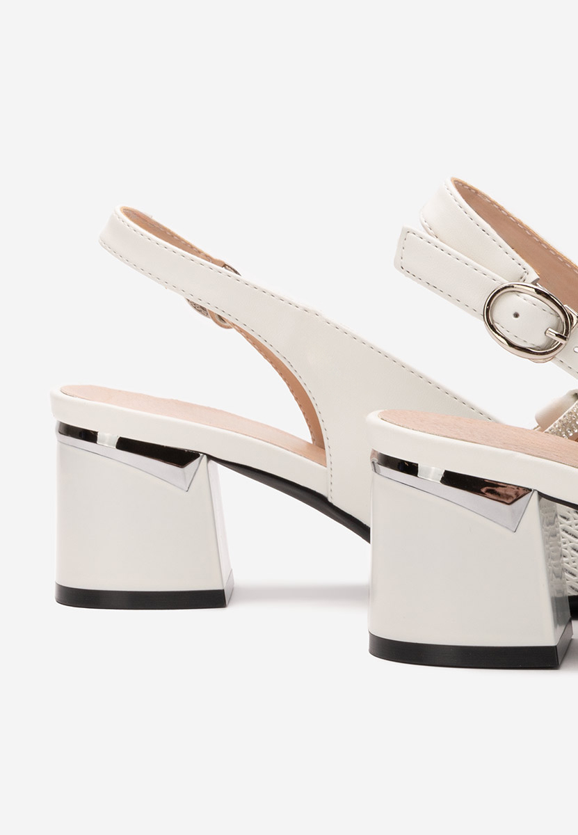 Γόβες slingback Radiancia λευκά