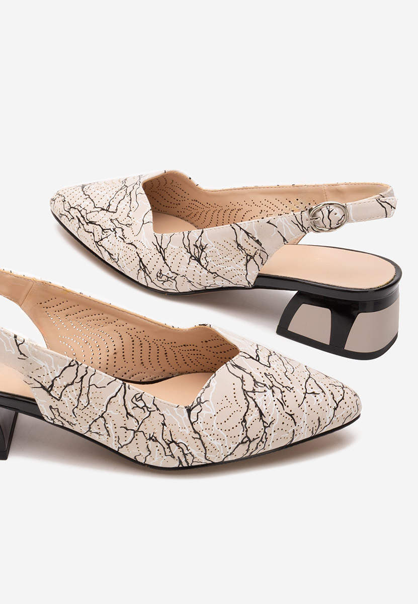 Γόβες slingback Rahela V3 μπεζ