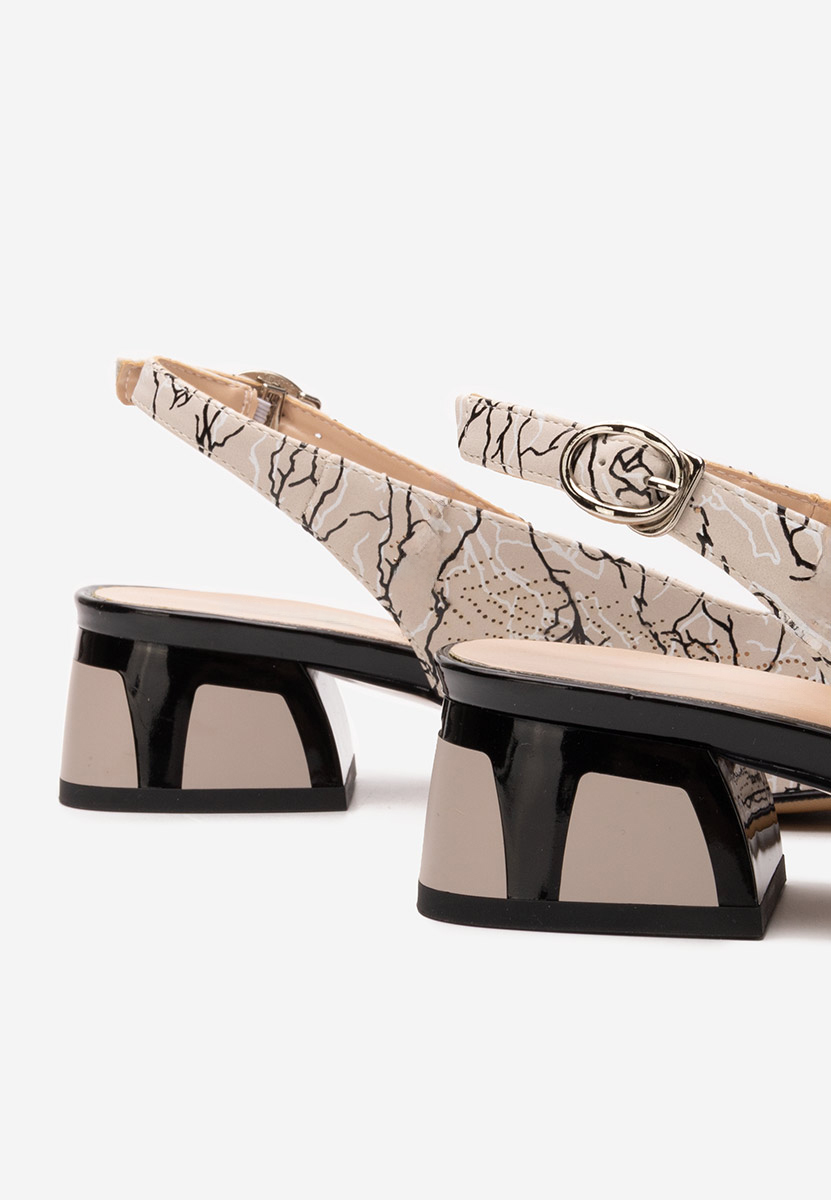 Γόβες slingback Rahela V3 μπεζ