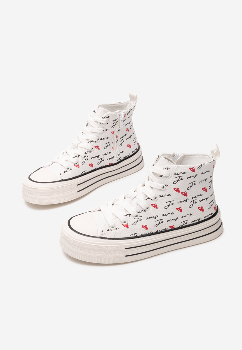 Παιδικά μποτάκια sneakers Yippo λευκά