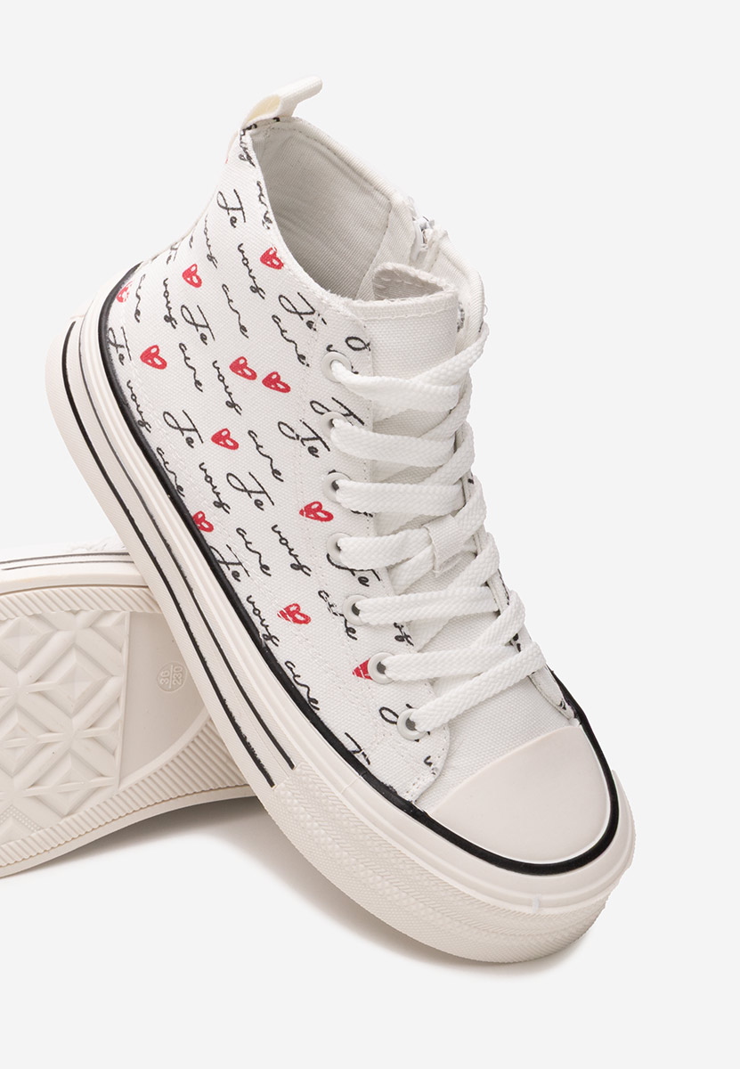 Παιδικά μποτάκια sneakers Yippo λευκά