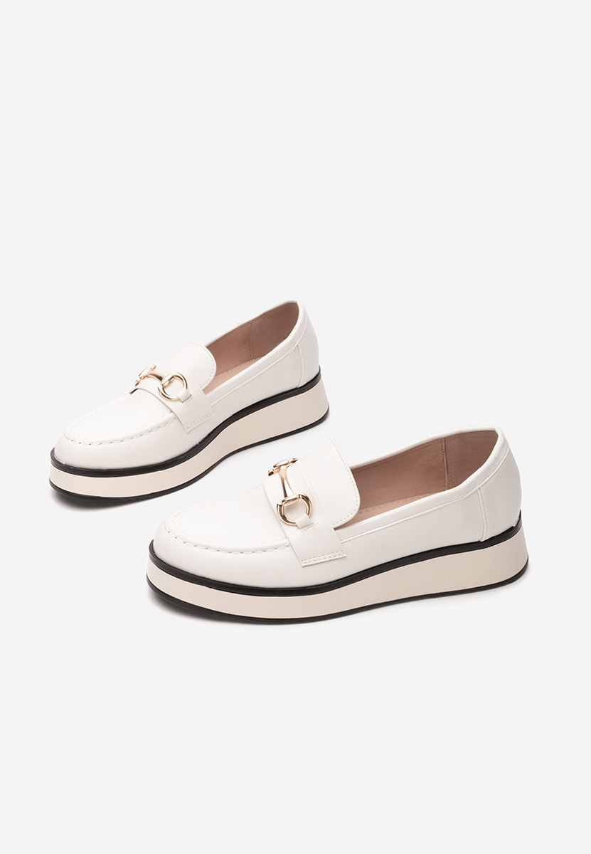 Loafers γυναικεια Dianna λευκά