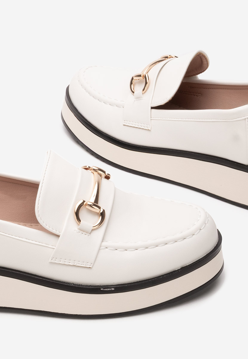 Loafers γυναικεια Dianna λευκά