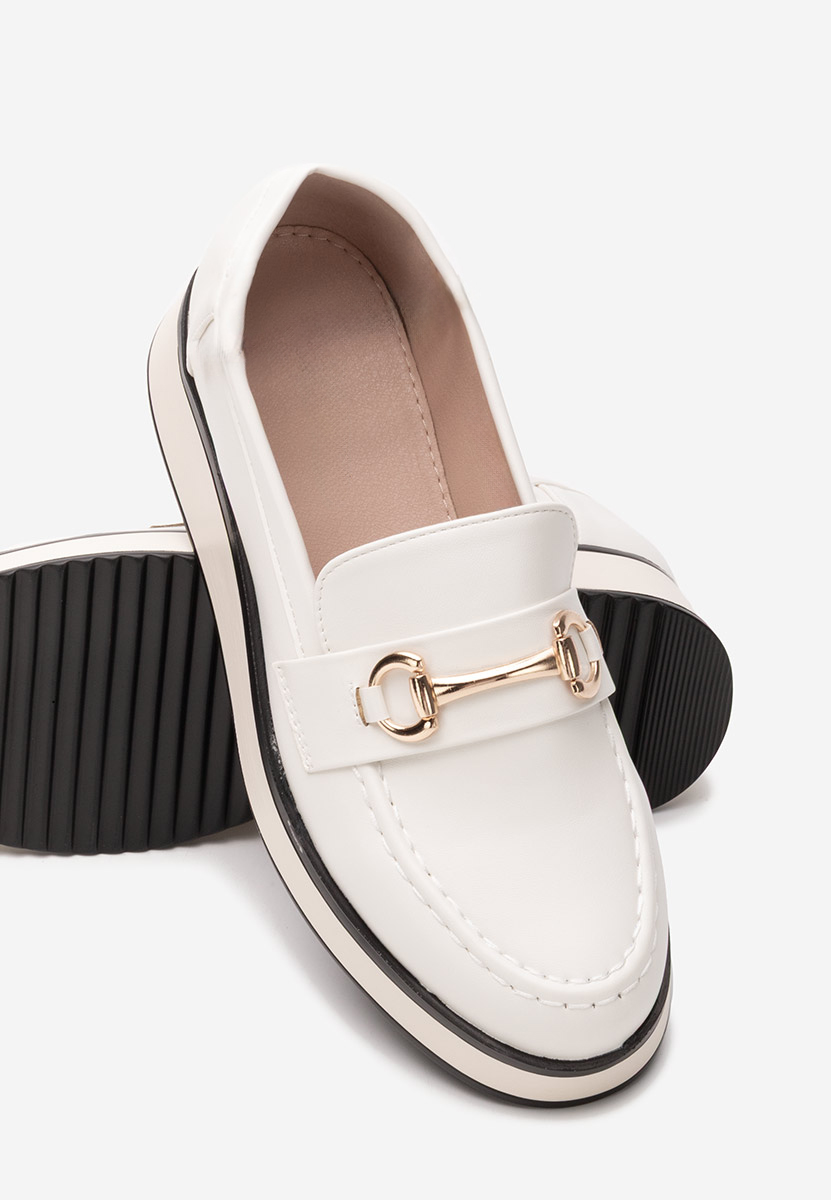 Loafers γυναικεια Dianna λευκά