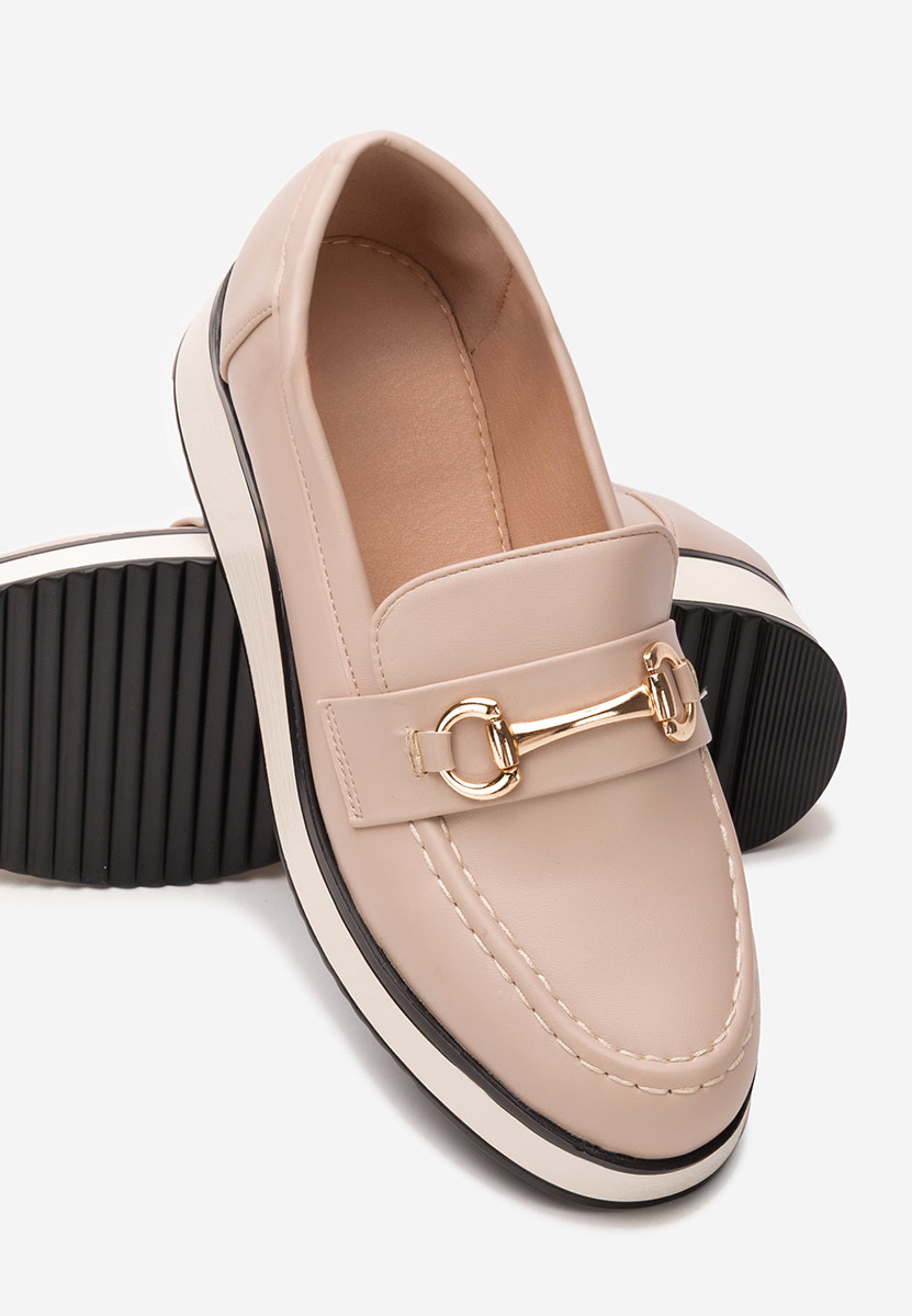 Loafers γυναικεια Dianna μπεζ